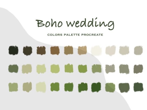 Boho Wedding: How This Color Palette for Procreate Transforms Your Ideas