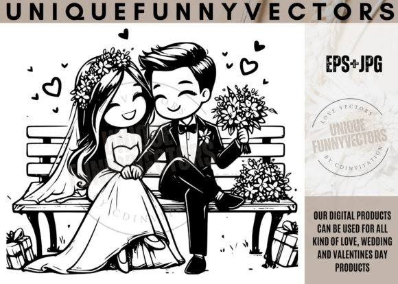 Charming Cartoon Characters for Unforgettable Wedding Designs