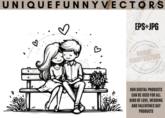 Charming Characters for Every Occasion: Love and Wedding Svg Vectors 503