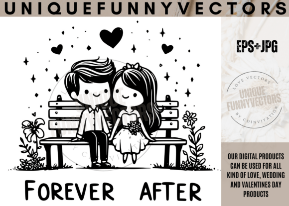 Charming Characters for Your Love and Wedding Designs