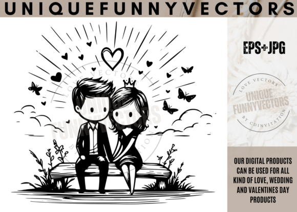 Charming Characters for Your Wedding and Couple Designs