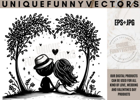 Charming SVG Characters for Love & Wedding Projects