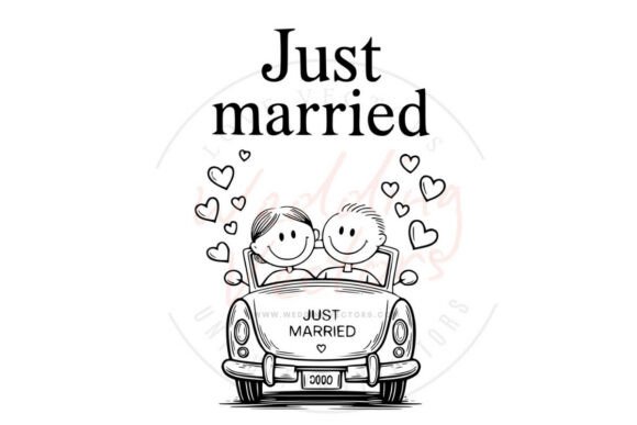 Charming Vector Art for Wedding & Couple Projects
