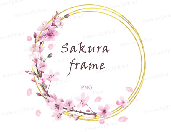 Designing with Sakura: A Watercolor Wedding Frame Guide