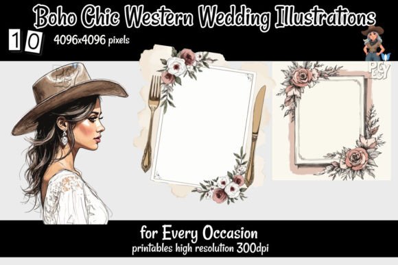 Infuse Rustic Charm: The Allure of Boho Chic Western Wedding Art