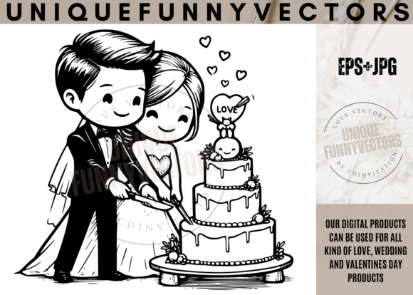 Love and Wedding SVG Vectors: Charming Characters for Every Celebration