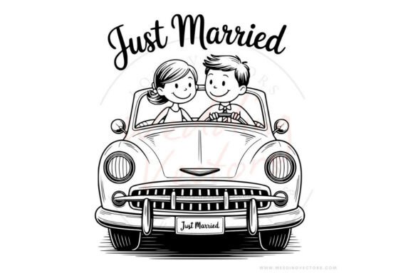 Wedding Couple SVG: Endearing Vectors for Every Celebration